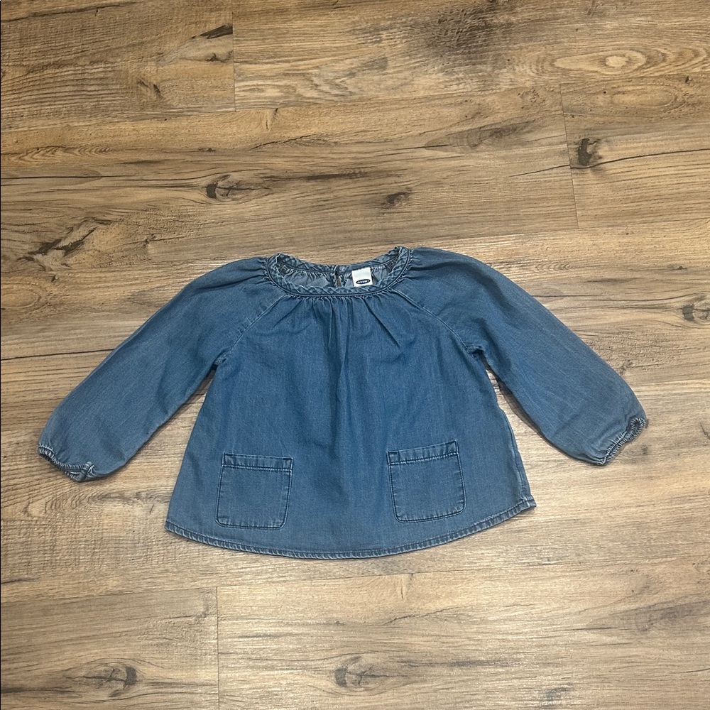 Old Navy Kids Blue Denim Blouse